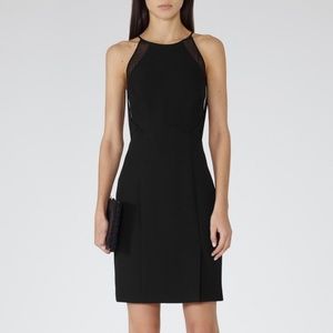 REISS “Cavella” Sheer Panel Dress